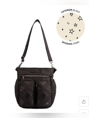 Lug Toodles Crossbody Tote Bag NWT Black